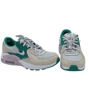 Nike Air Max Green and Gray Athletic Shoes